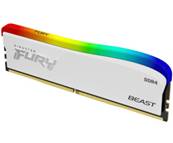 DDR4 - KINGSTON FURY - 8Go - 3600MHz - BEAST BLANC RGB