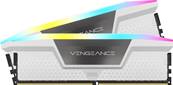 DDR5 - CORSAIR - 32Go ( 2 x 16Go ) - 6000MHz - VENGEANCE RGB - BLANCHE