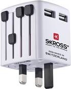 Adaptateur prise étrangère - SKROSS - SKR302320 - 2 PORTS USB
