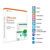 Microsoft Office 365 BUSINESS PREMIUM - Version Abonnement - 1 an - Licence 1 Utilisateurs pour 5PC