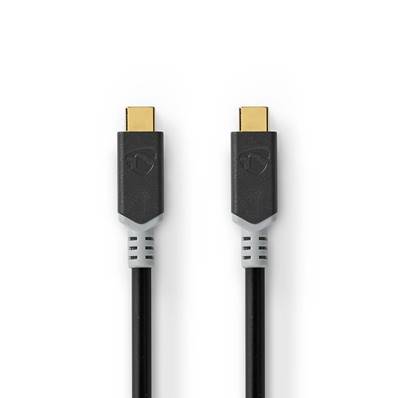 Cable USB-C Male vers USB-C Male - 3.2 Gen 2x2 - 2.00m - 20Gbps - 100W