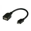 Cable Micro USB vers Cable USB Femelle - Support OTG - 0.20 m - VLMP60515B0.20