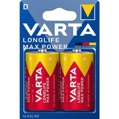 PILE VARTA LR20 X2 - LONGLIFE MAXPOWER