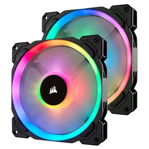 Ventilateur 14 cm - CORSAIR - LL140 PRO - LED RGB - Pack de 2