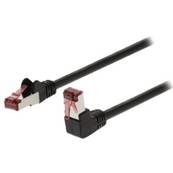 Cable Reseau RJ45 COUDE - S/FTP - 5 m - CAT 6 - Noir - VLCP85227B50