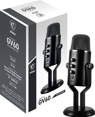 Micro sur socle - MSI - GV60 - STREAMING MIC