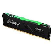 DDR4 - KINGSTON - 16Go ( 2 x 8Go ) - 3200MHz - FURY Beast RGB