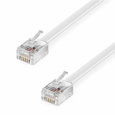 Cable RJ11 - Male / Male - 2m - BLANC - 5751949