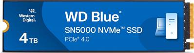 Disque Dur SSD WD - SN5000 - 4To - NVMe PCIe 4.0 en M.2 2280 - WDS400T4BOE