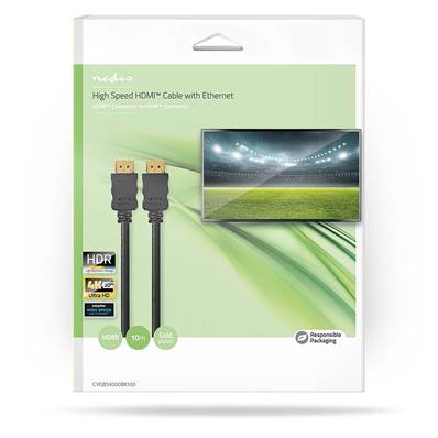 Cable HDMI / HDMI - 10m - HDMI - Noir - CVGB34000BK100