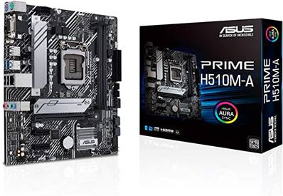 Carte Mère ASUS PRIME H510M-A - Socket 1200 - pour CPU Intel 10/11ème Génération