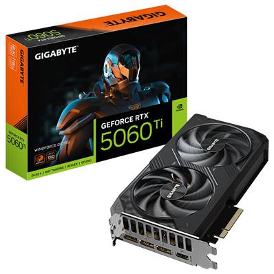 PCI-E16X , GIGABYTE , Nvidia GEFORCE RTX5060Ti - 8Go - WINDFORCE OC 8GD