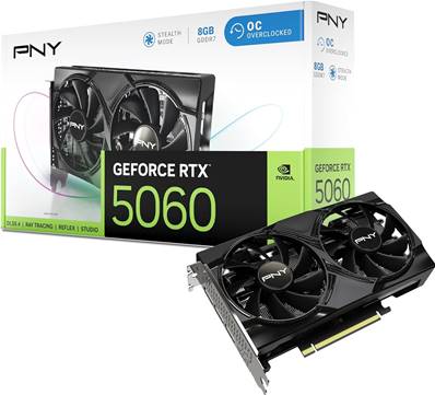 PCI-E16X , PNY , Nvidia GEFORCE RTX5060 - 8Go - OC 8GD