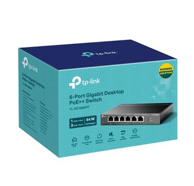 Switch - TPLINK - 5 Ports - TL-SG1006P - Gigabits - 4 Ports POE