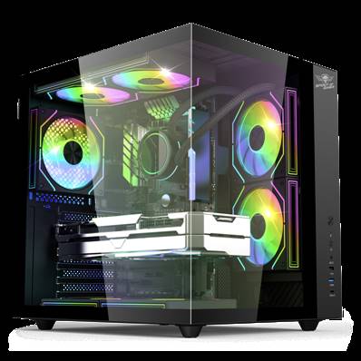 Boitier Tour Panoramique - Spirit of Gamer - BANDIT GT DARK - Noir