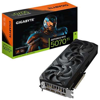 PCI-E16X , GIGABYTE , Nvidia GEFORCE RTX5070Ti - 16Go - WORKFORCE SFF OC