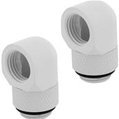 Pack de 2 Embouts - CORSAIR - Hydro X Series XF - 90 Degree - Blanc ( White ) - ( CX-9055014-WW )