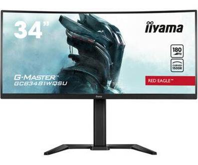 34" - Ecran Plat LED - IIYAMA - GCB3481WQSU-B1 - 21/9 - 180Hz - 3440 x 1440 - Incurvé