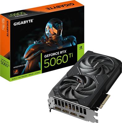 PCI-E16X , GIGABYTE , Nvidia GEFORCE RTX5060Ti - 8Go - WINDFORCE OC 8GD