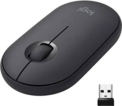 Souris - Logitech - M350 Pebble Graphite - Sans Fil