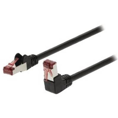 Cable Reseau RJ45 COUDE - S/FTP - 5 m - CAT 6 - Noir - VLCP85227B50