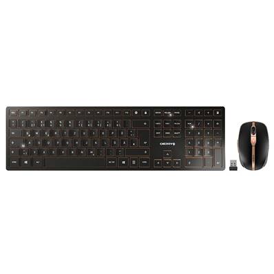 Pack Clavier + Souris Wireless CHERRY DW 9000 SLIM - Couleur Noir
