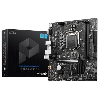 Carte Mère MSI H510M-A PRO - Socket 1200 - pour CPU Intel 11ème Génération