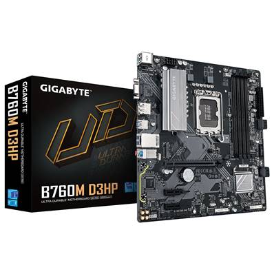 Carte Mère GIGABYTE B760M-D3HP - Socket 1700 - DDR5 - CPU Intel 14ème Génération
