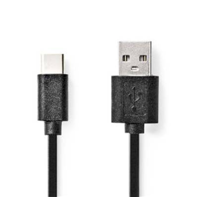 Cable USB 2.0 type C - 2.00m - NEDIS - CCGP60600BK20