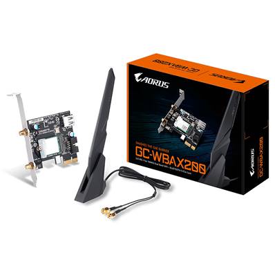 Carte Réseau Wifi PCI Express - GIGABYTE - GC-WBAX200 - Wifi 6E AX 2400 Mbps + Bluetooth 5