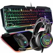 Pack Clavier + Souris + Tapis + Casque - Spirit of Gamer - ULTIMATE 500