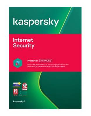 Antivirus - Kaspersky Internet Security - Licence 2 ans - 3 Utilisateurs - Téléchargement