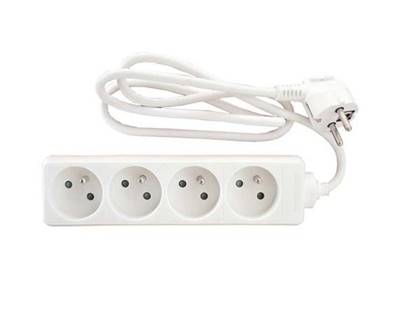 Multiprise - 4 prises - 1m - Sans Interrupteur