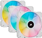 PACK - 3 Ventilateurs 12 cm - CORSAIR - SP120 RGB ELITE WHITE - avec controleur ( CO-9050137-WW )