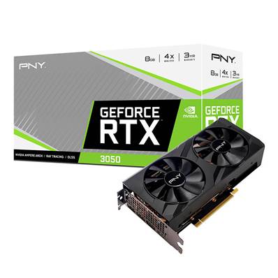 PCI-E16X , PNY , Nvidia GEFORCE RTX3050 - 6G - DUAL FAN