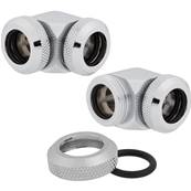 Pack de 2 Embouts 14mm - CORSAIR - Hydro X Series XF - 90 Degree - Chrome - ( CX-9052014-WW )