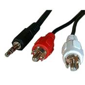 CABLE AUDIO JACK 3.5 / 2RCA - 10m - VALUELINE VLAB22200B100