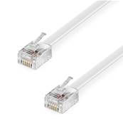 Cable RJ11 - Male / Male - 2m - BLANC - 5751949