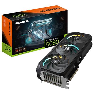 PCI-E16X , Gigabyte , Nvidia GEFORCE RTX5080 - 16Go - GAMING OC