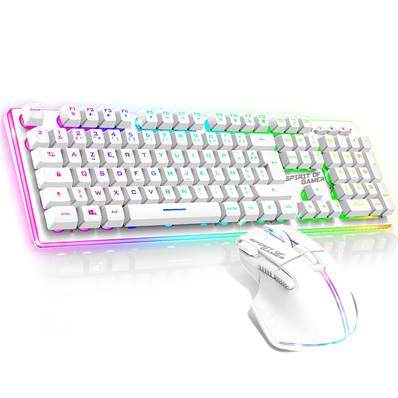Pack Clavier Sans fil + Souris Sans fil - Spirit of Gamer - ULTIMATE 600 - WIRELESS ARTIC - Blanc