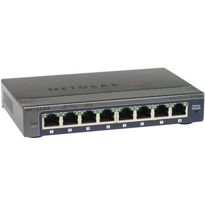 Switch - NETGEAR - 8 Ports - GS108E-300PES - 10/100/1000Mbits - Gamme Entreprise