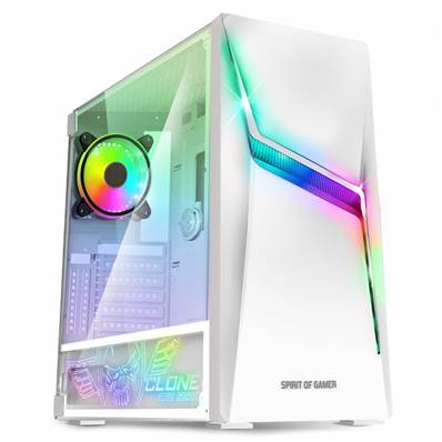 Boitier Tour - Spirit of Gamer - CLONE 4 RGB ARTIC