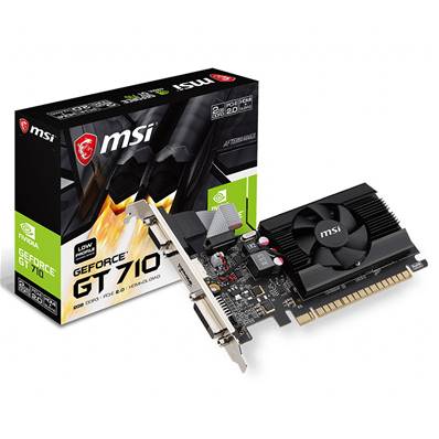 PCI-E16X , MSI , Nvidia GEFORCE GT710 - 2Go