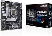 Carte Mère ASUS PRIME H510M-A - Socket 1200 - pour CPU Intel 10/11ème Génération