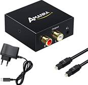 Convertisseur Audio Numerique vers Analogique - SPDIF ( Fibre ) Toslink ( Coaxial ) vers RCA