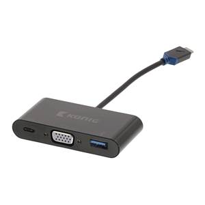 Adaptateur USB C 3.1 vers VGA - Konig - KNC64760E02