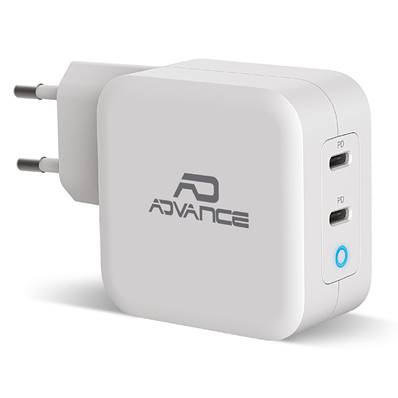 Chargeur Secteur - 2 Port USB-C (5A) 100W - Advance - PD-100G