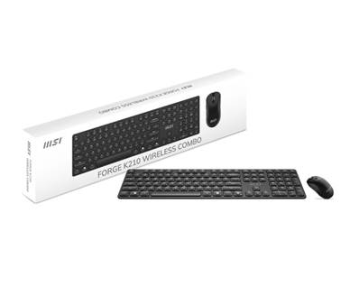 Pack Clavier + Souris - MSI - FORGE K210W - Sans fil ( Wireless )